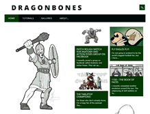 Tablet Screenshot of dragonbones.net